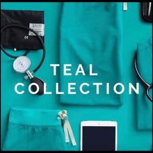 Teal figs scrub set